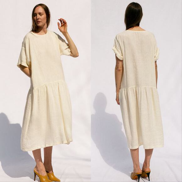 Black Crane Easy Dress - Picture 1 of 5